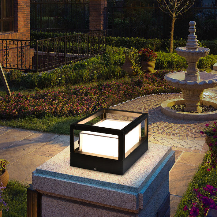 Modern Square and Round Aluminium LED Outdoor Post Top Pillar Light