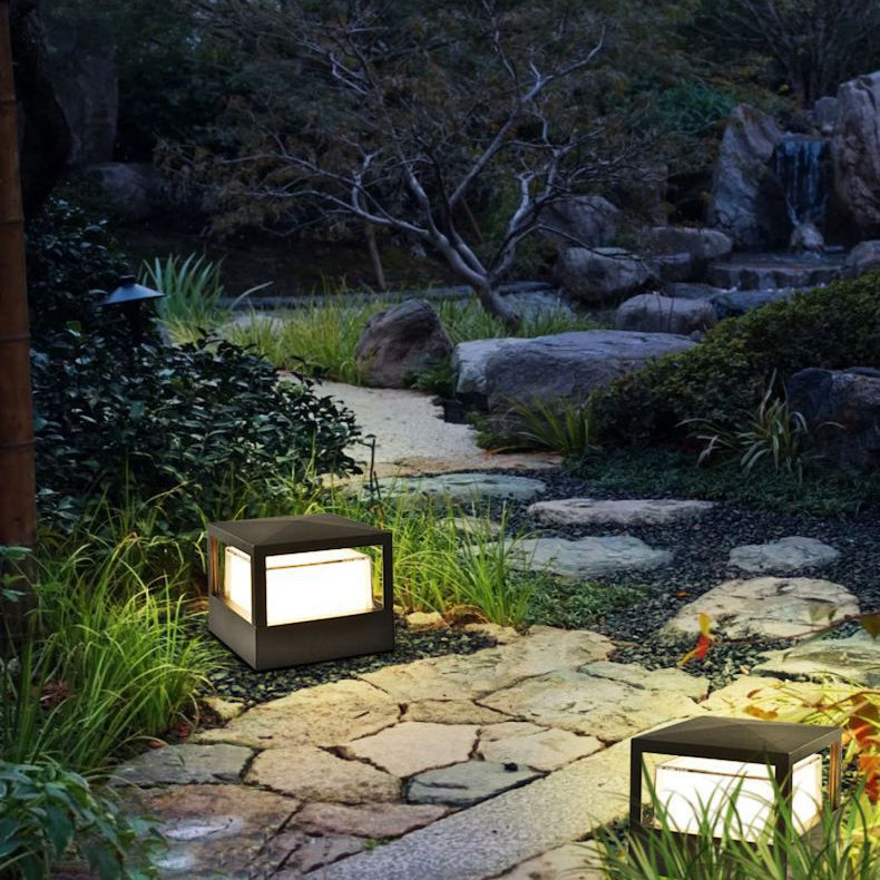 Modern Square and Round Aluminium LED Outdoor Post Top Pillar Light