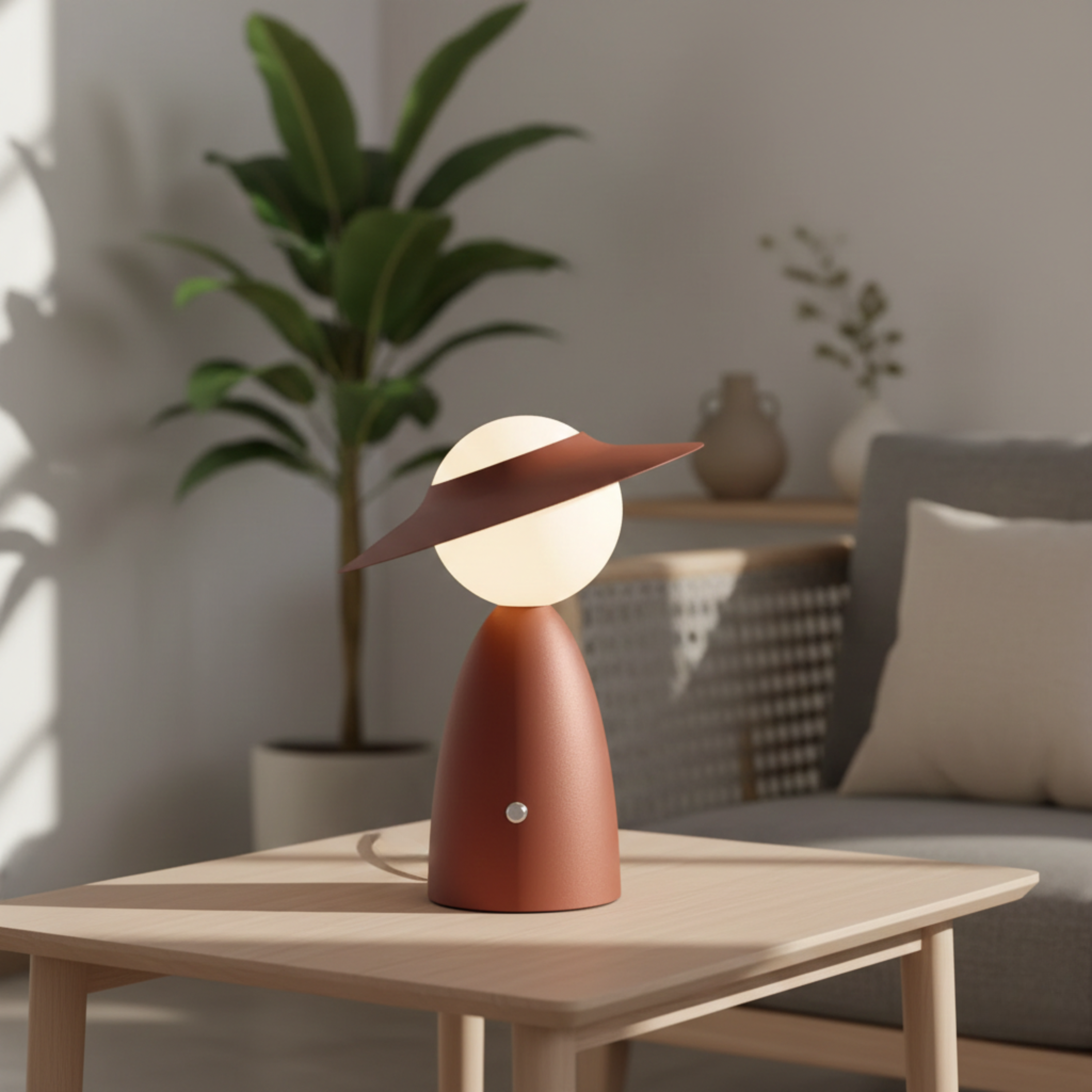 Modern Touch Dimmable LED Bedside Table Lamp With Wireless Phone Charging