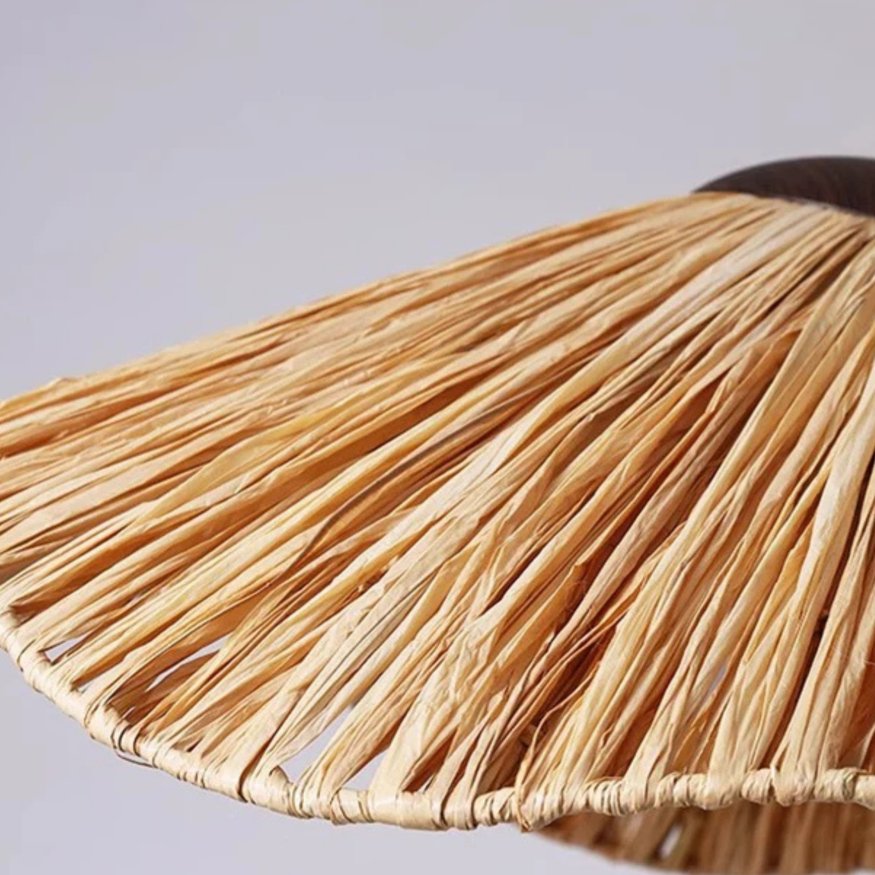 Natural Boho Woven Grass Straw Hat Pendant Light