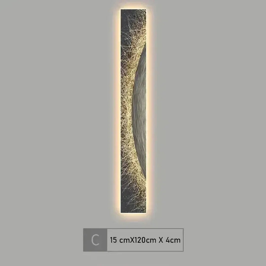 Modern LED Wall Lamp with Wood Finish