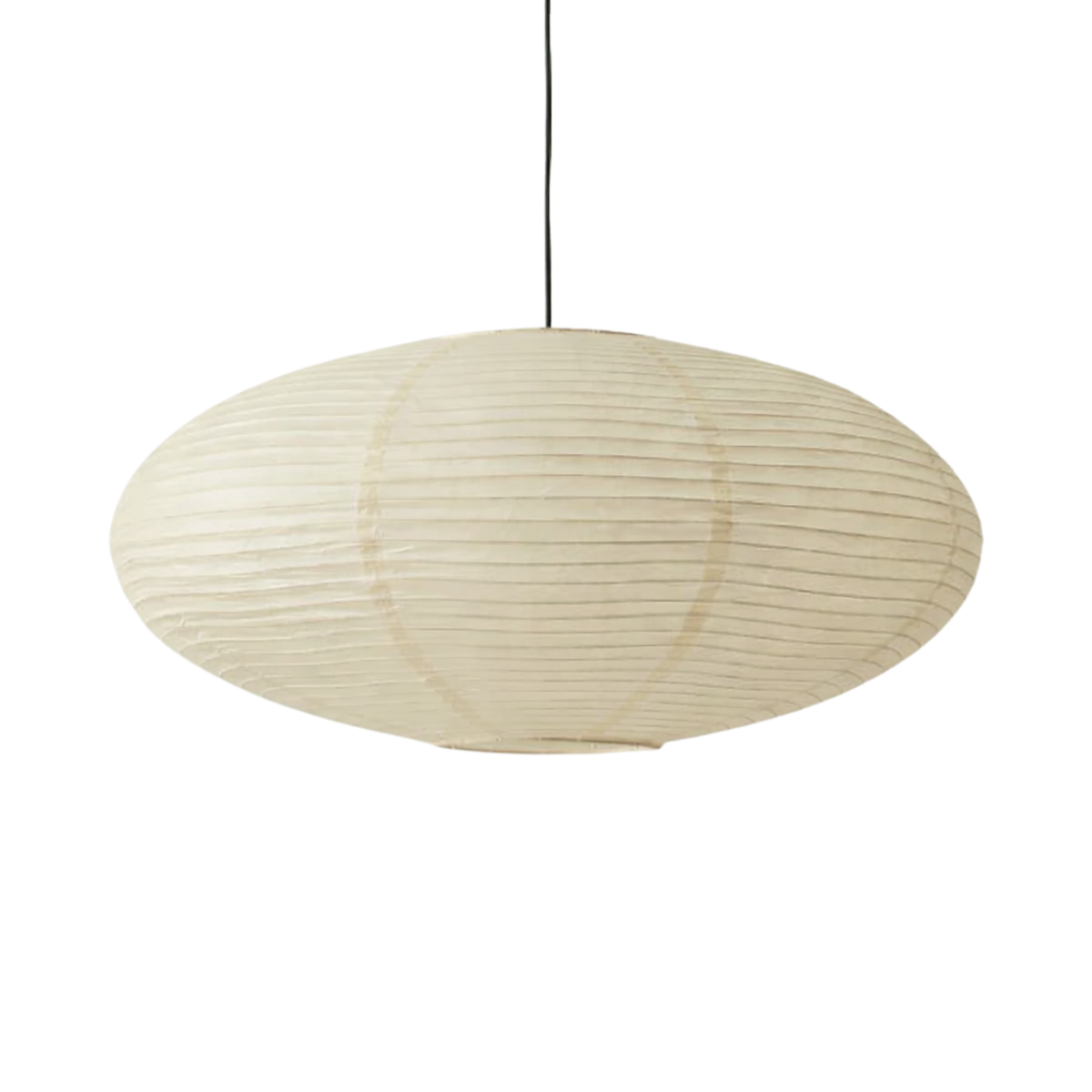Wabi Sabi Oval Rice Paper Pendant LED Light, view 3