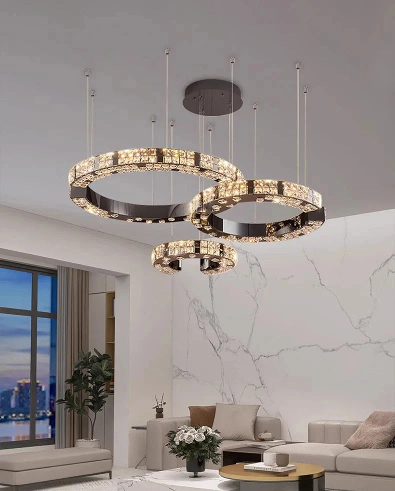 Cosmo | Circle Crystal Chandelier