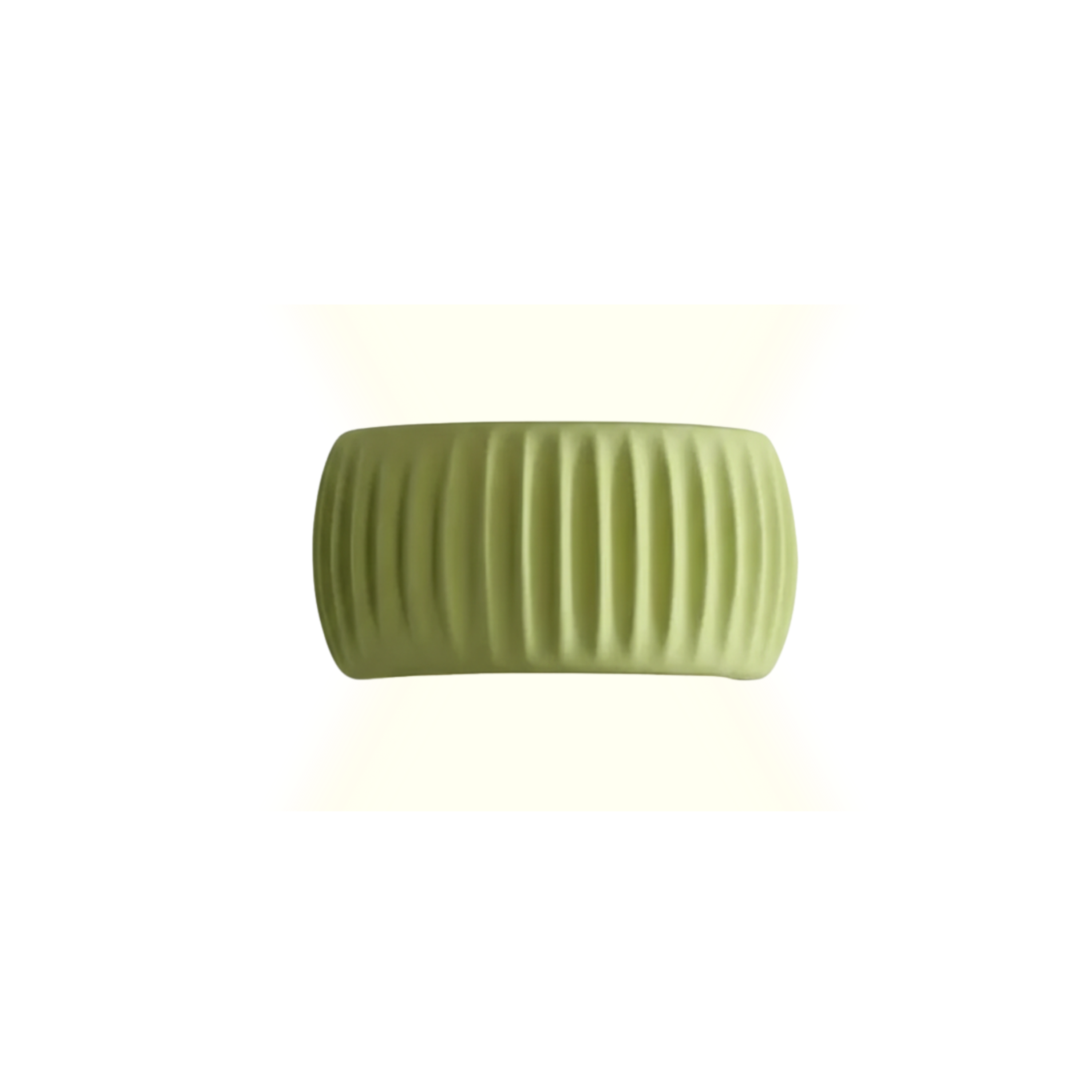 Pleated Wave Resin Wall Light with Up and Down Lighting