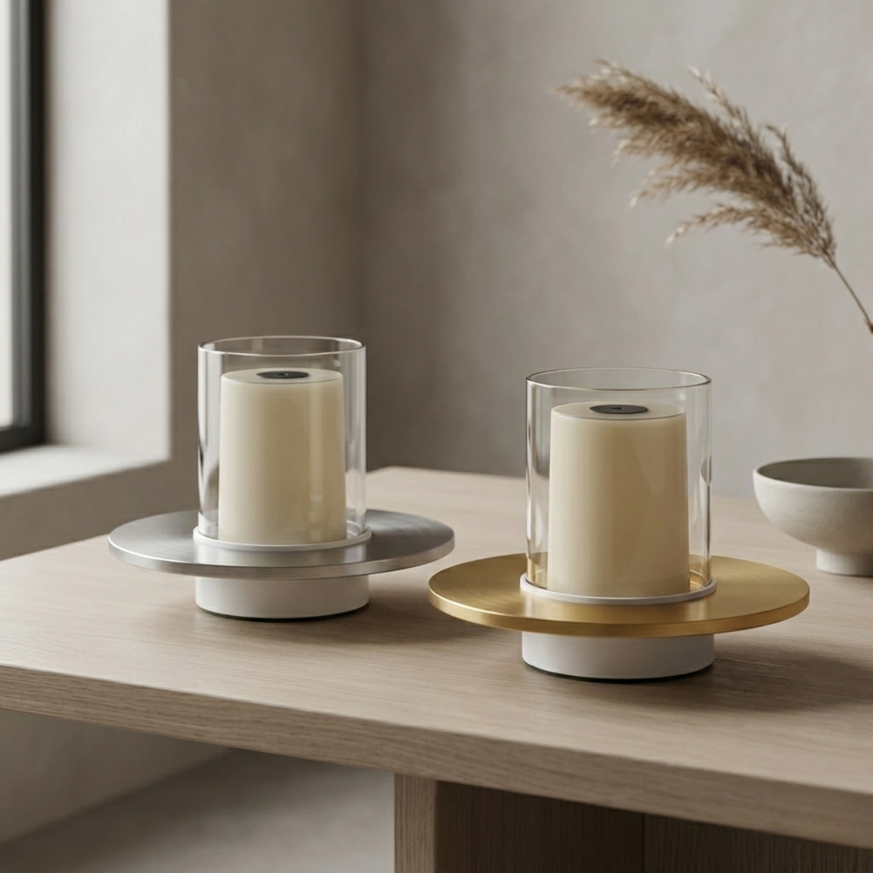 Rechargeable Candle Style Cordless Table Lamp With Gesture Control