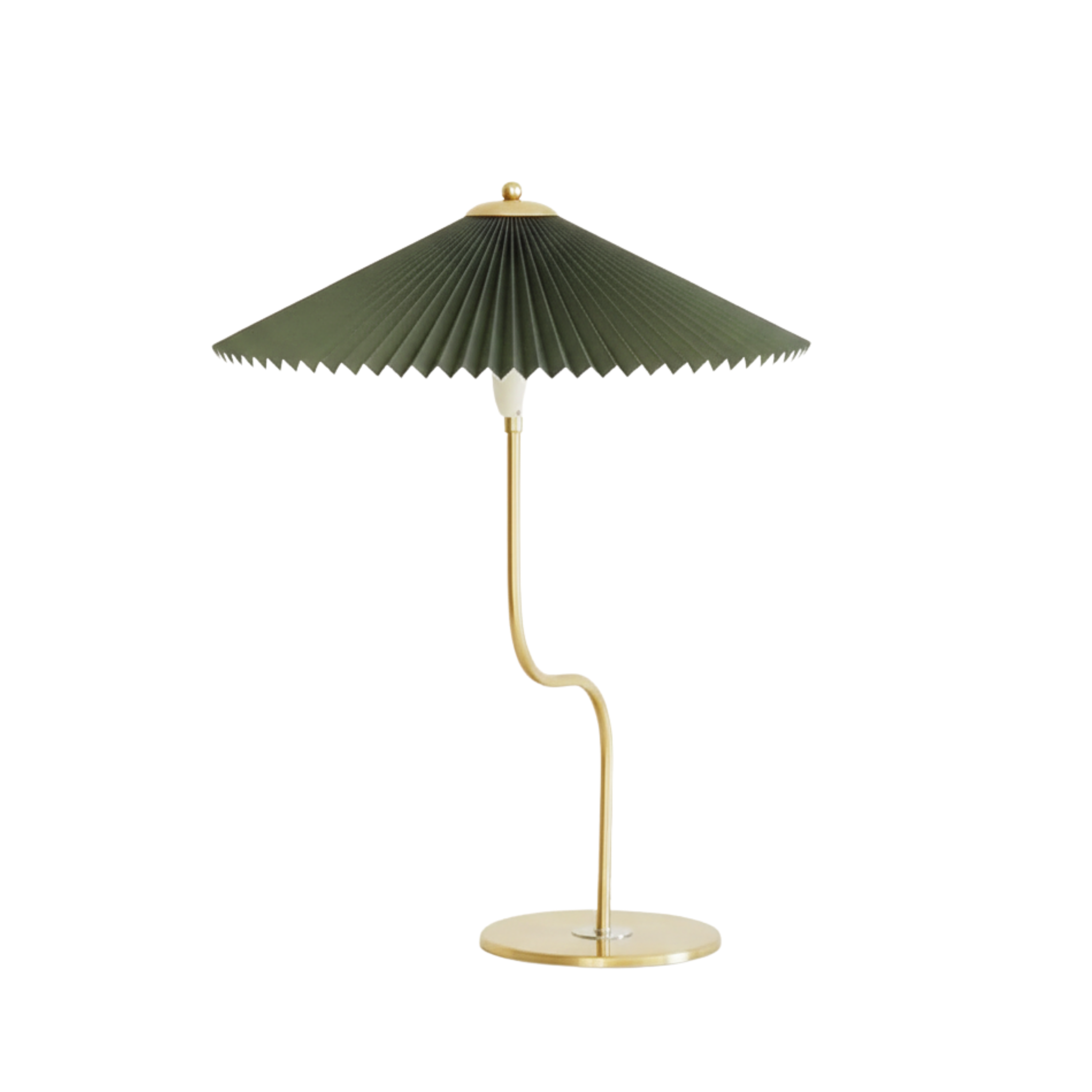 Retro Pleated Umbrella Shade Touch Dimmable Table Lamp