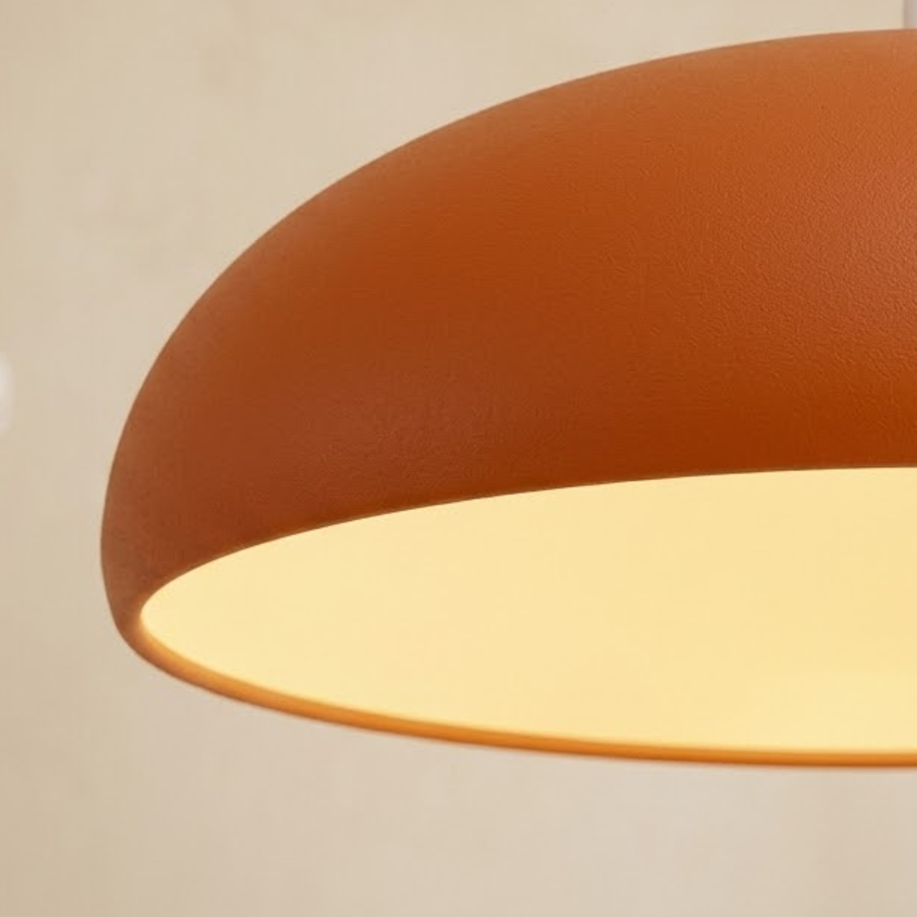 Scandi Minimalist Aluminium Dome Pendant Light