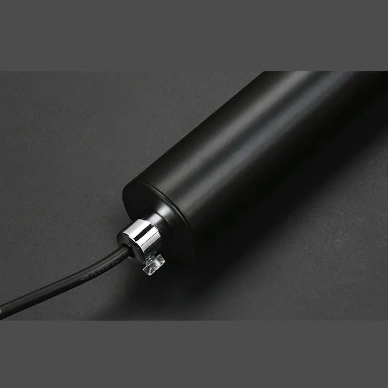 Slim Black Metal Cylinder Tube Pendant Light Minimalist Modern LED