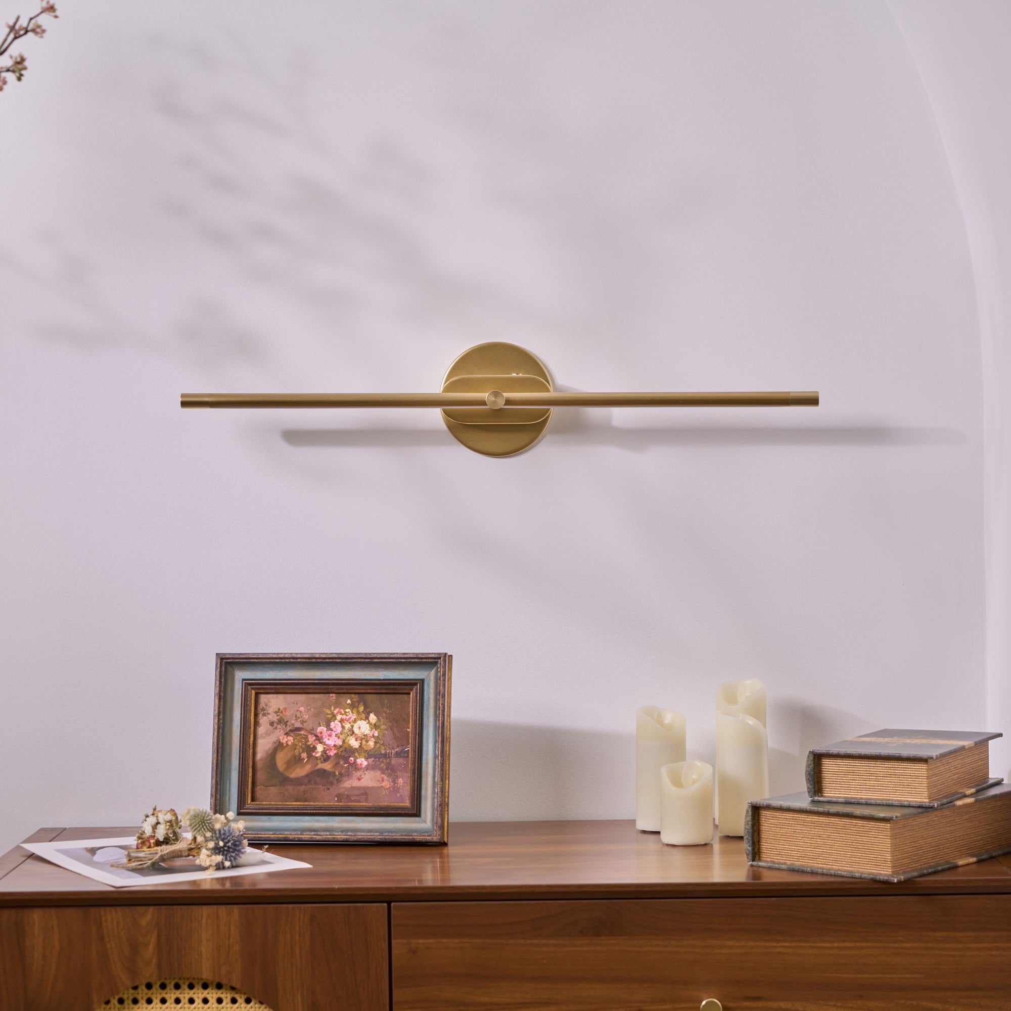Slim Linear Rechargeable Cordless LED Wall Light Touch Sconce