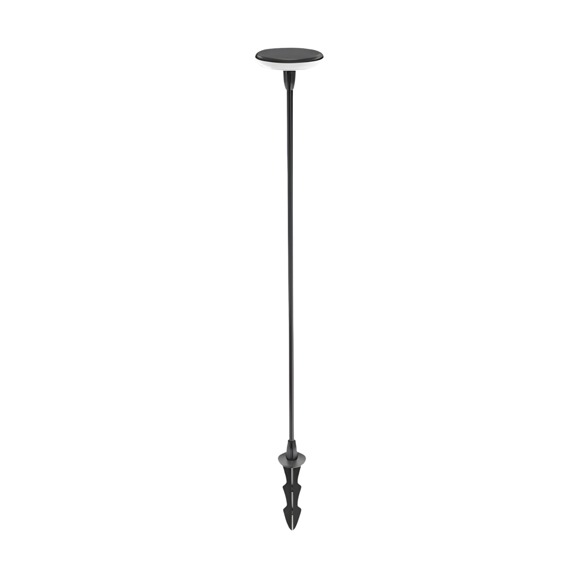 Solar Garden Lights Set of 6 Black Mushroom Stake Path Lights