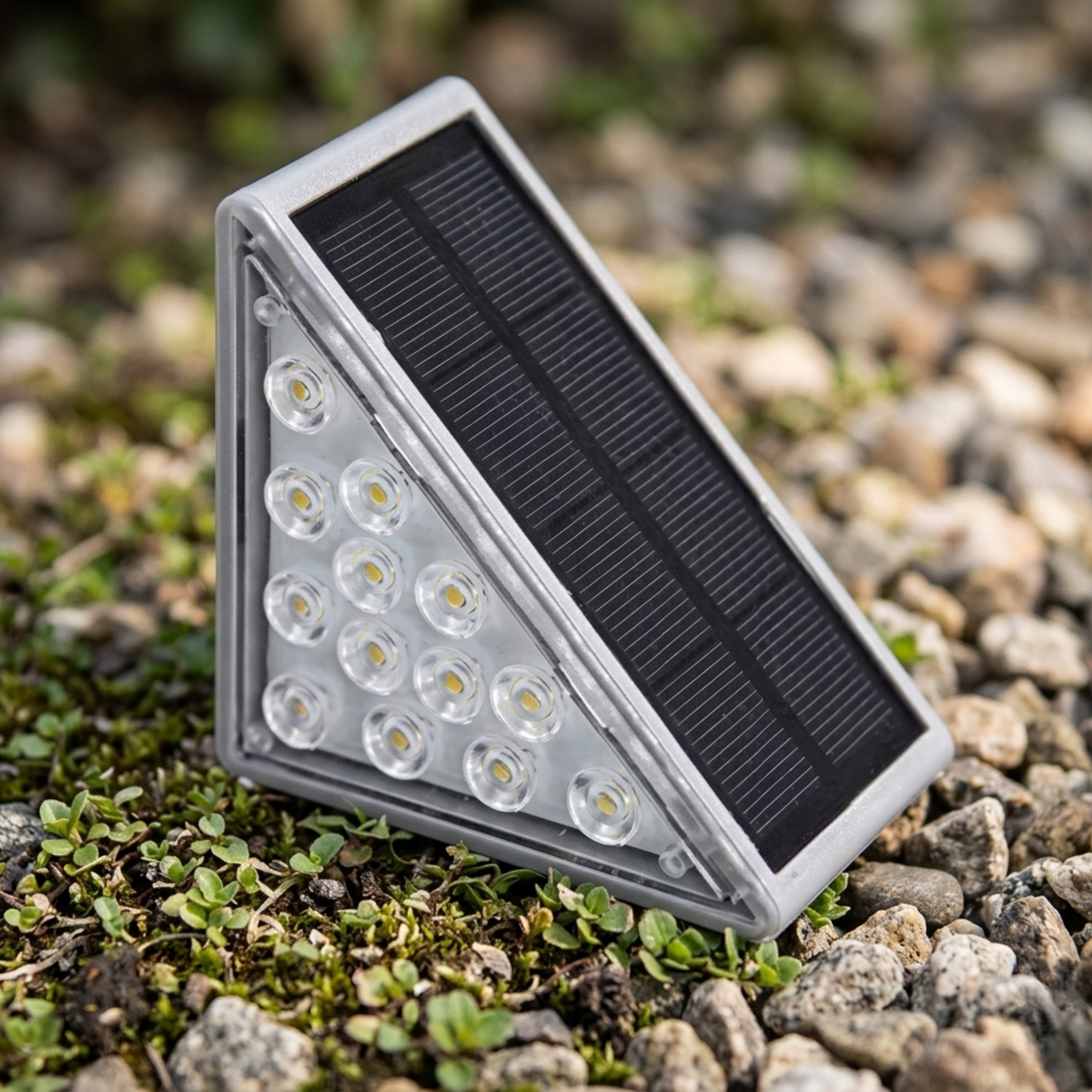 Solar LED Step Lights Outdoor Garden Stair and Path Lights Warm White