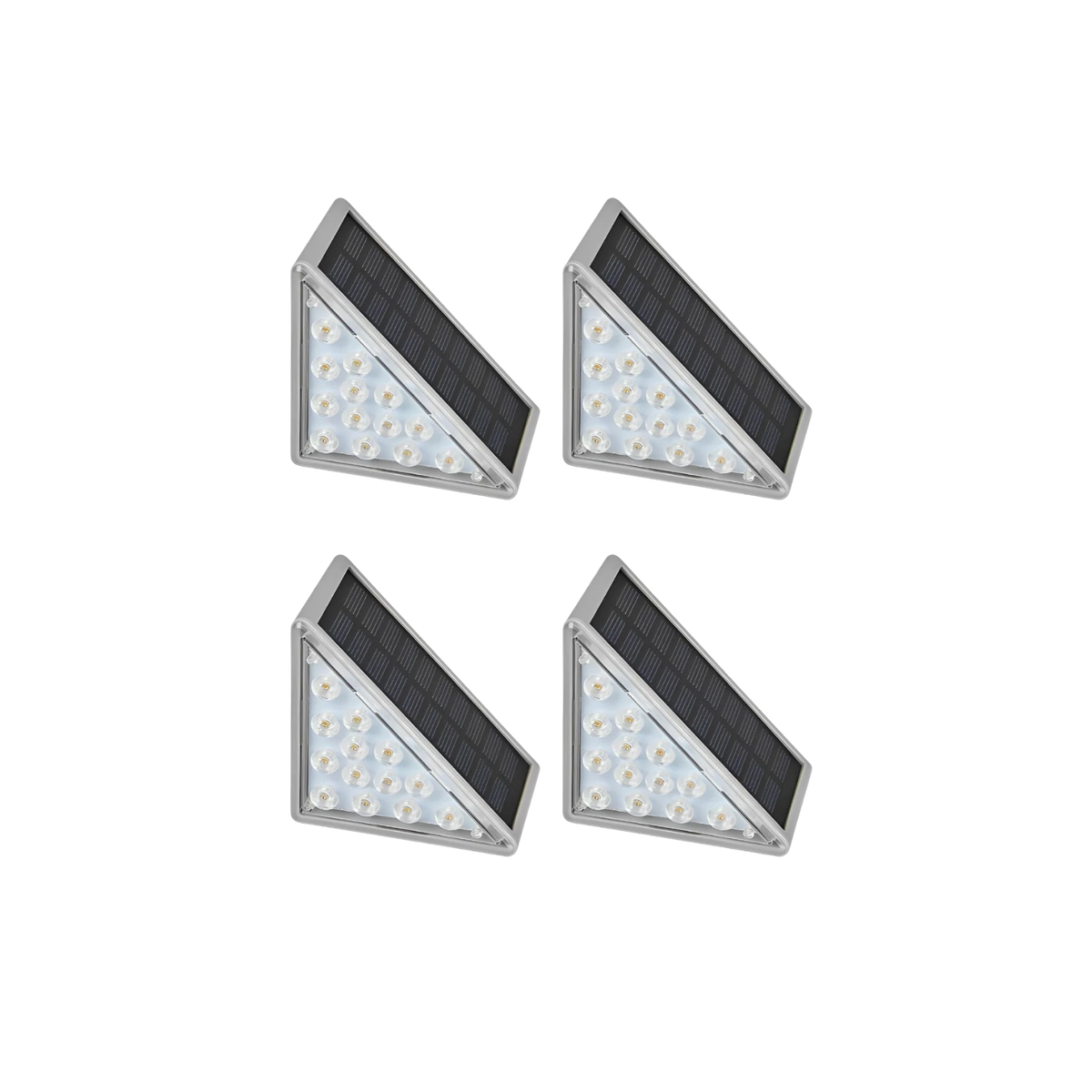 Solar LED Step Lights Outdoor Garden Stair and Path Lights Warm White