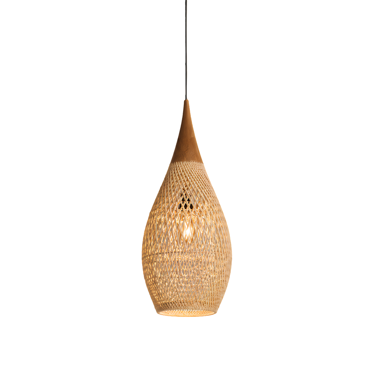 Vintage Rattan Ceiling Light