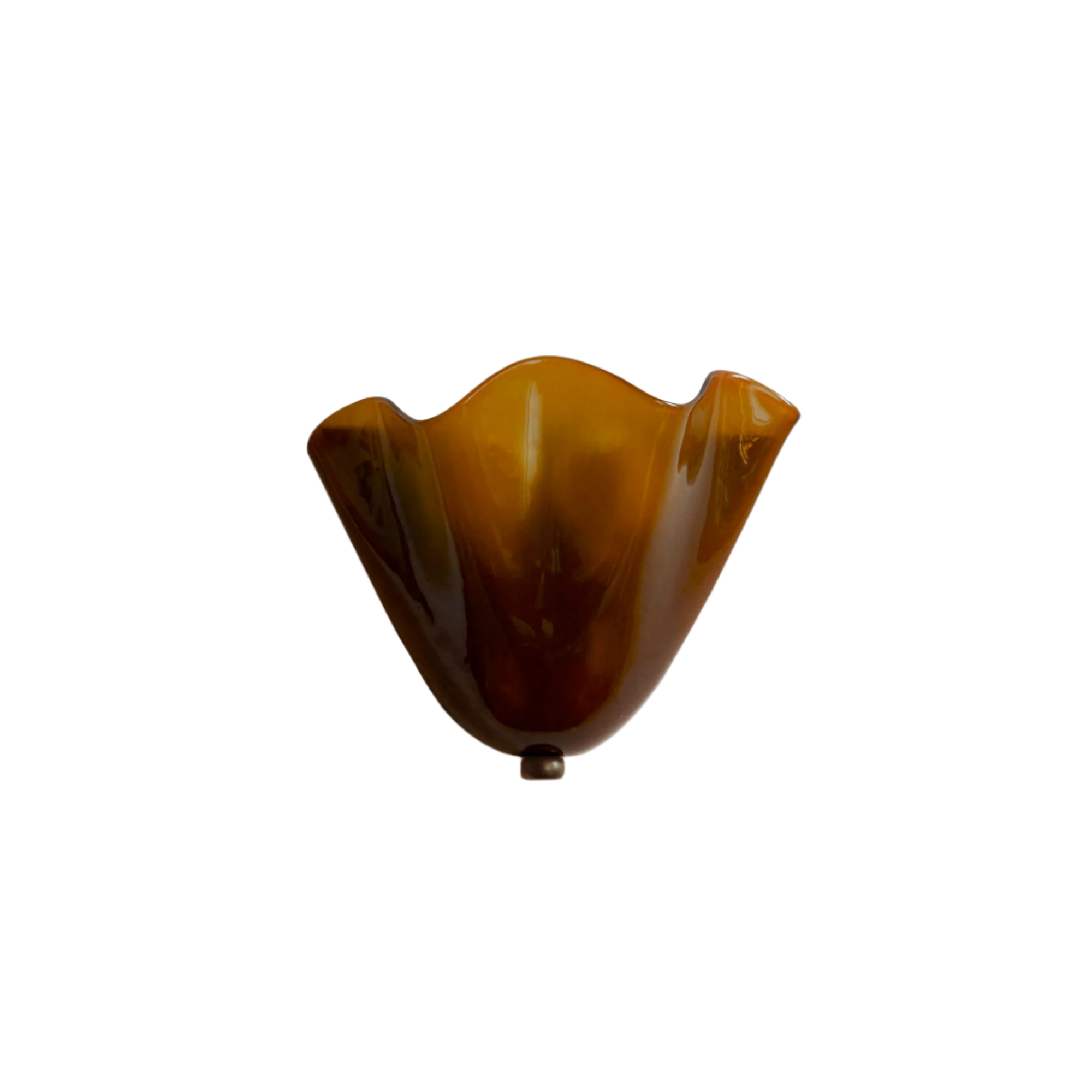 Vintage Scalloped Glass Shell Wall Sconce E14 Wall Light