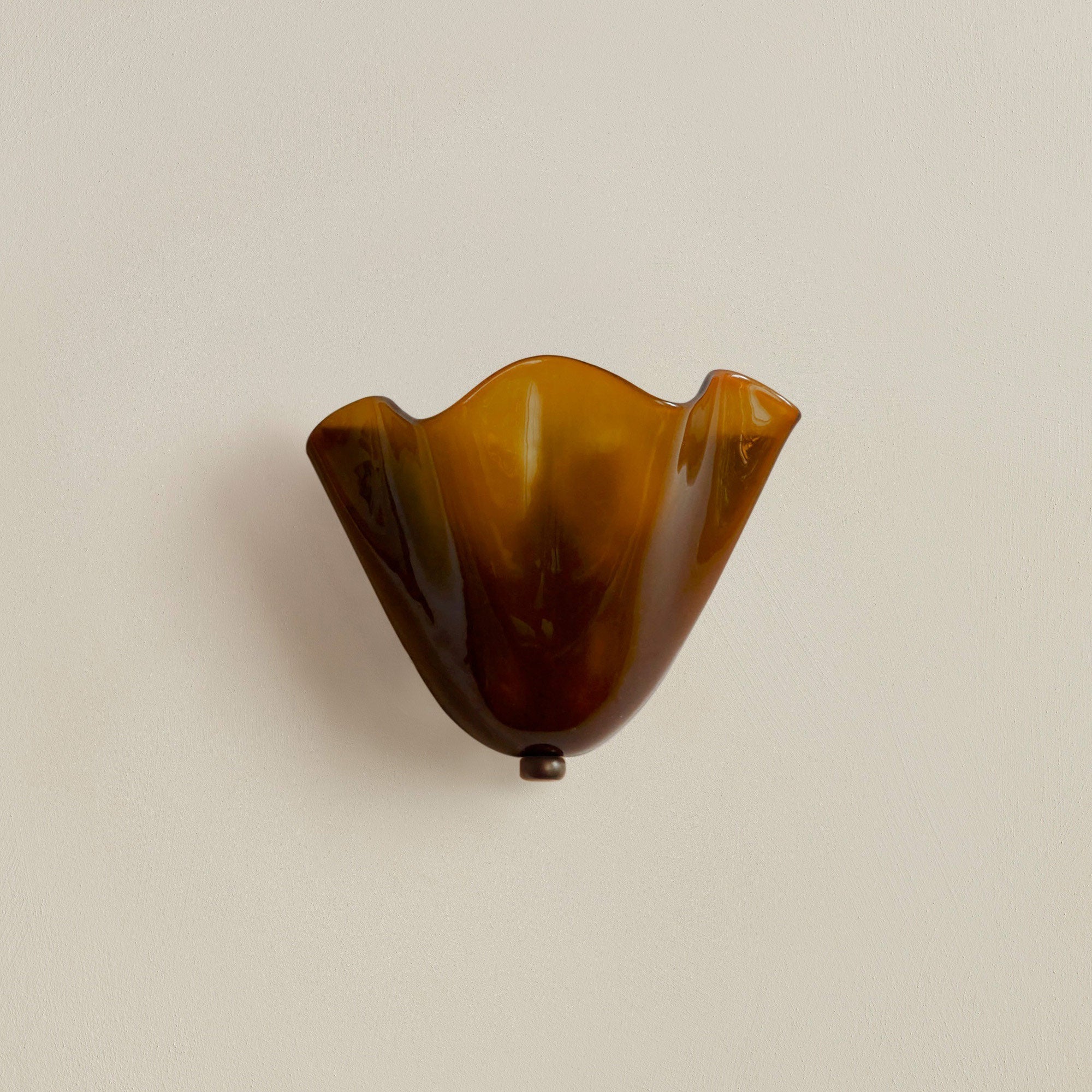 Vintage Scalloped Glass Shell Wall Sconce E14 Wall Light