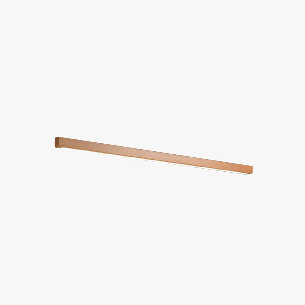 Wooden Linear Vanity Wall Light Mirror Bar Minimalist LED
