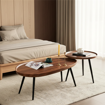 Irregular Wooden Side Table