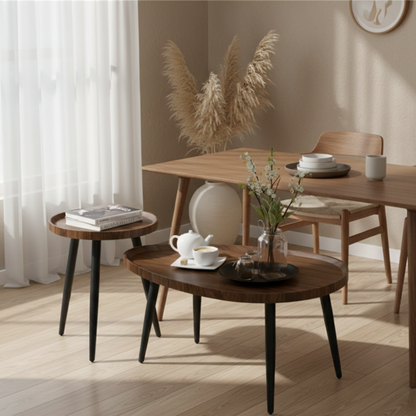 Irregular Wooden Side Table