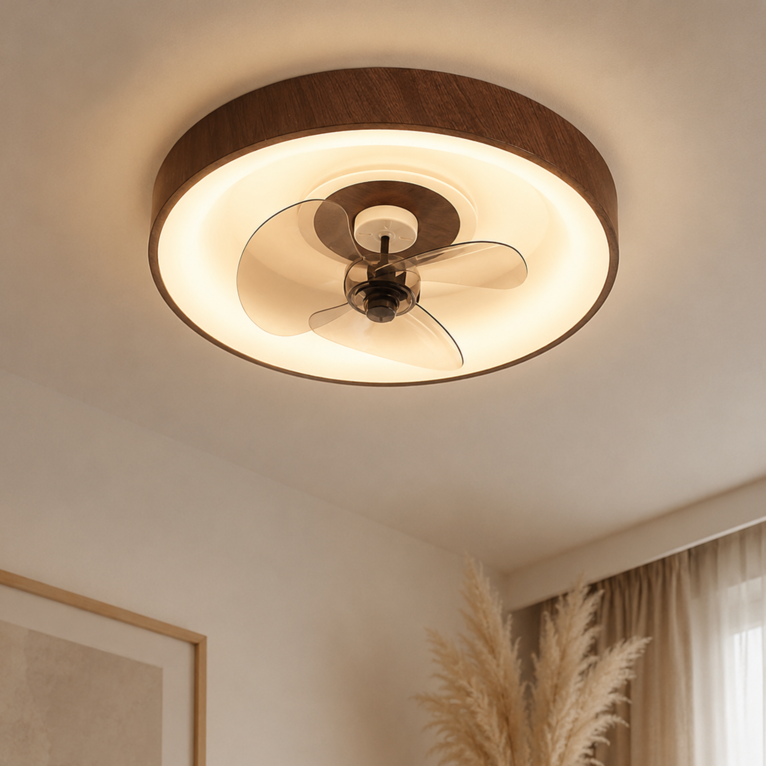 Modern Minimalist LED Ceiling Fan Light