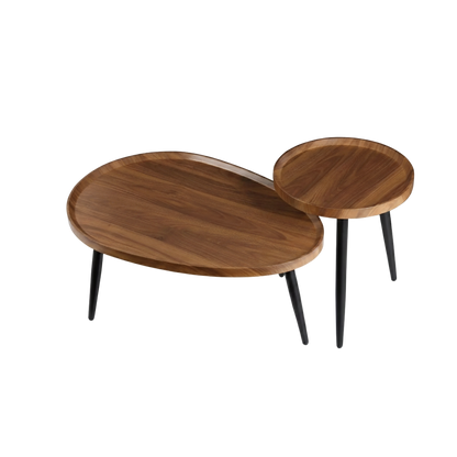 Irregular Wooden Side Table