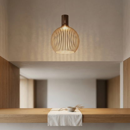 Octo 4240 Wooden Pendant Light