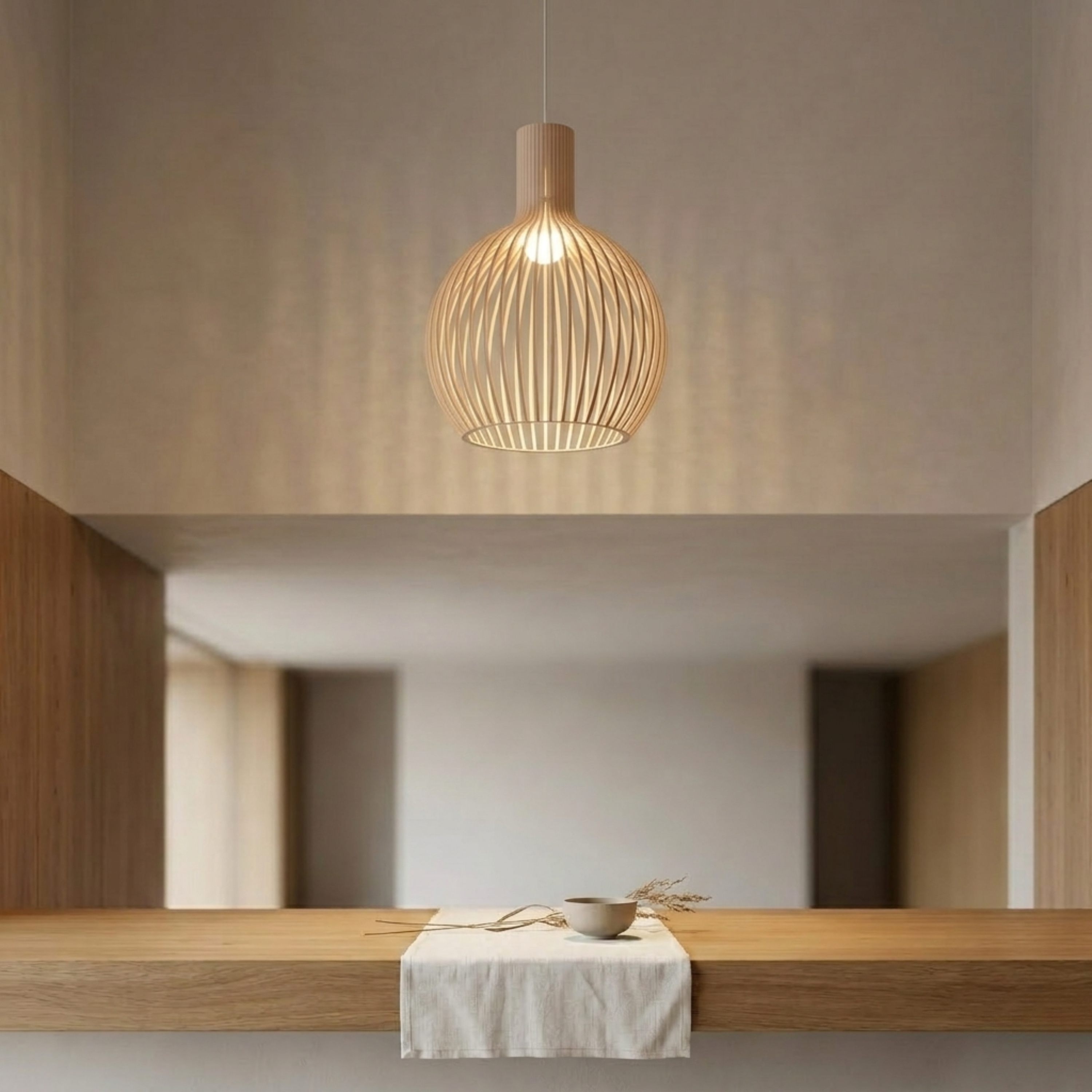 Octo 4240 Wooden Pendant Light