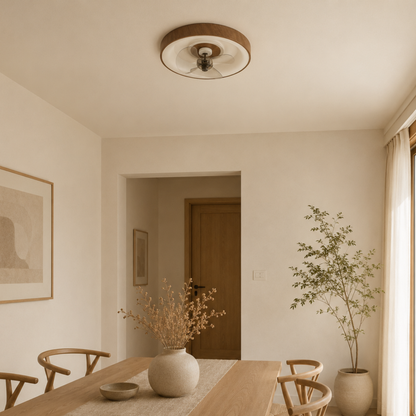 Modern Minimalist LED Ceiling Fan Light