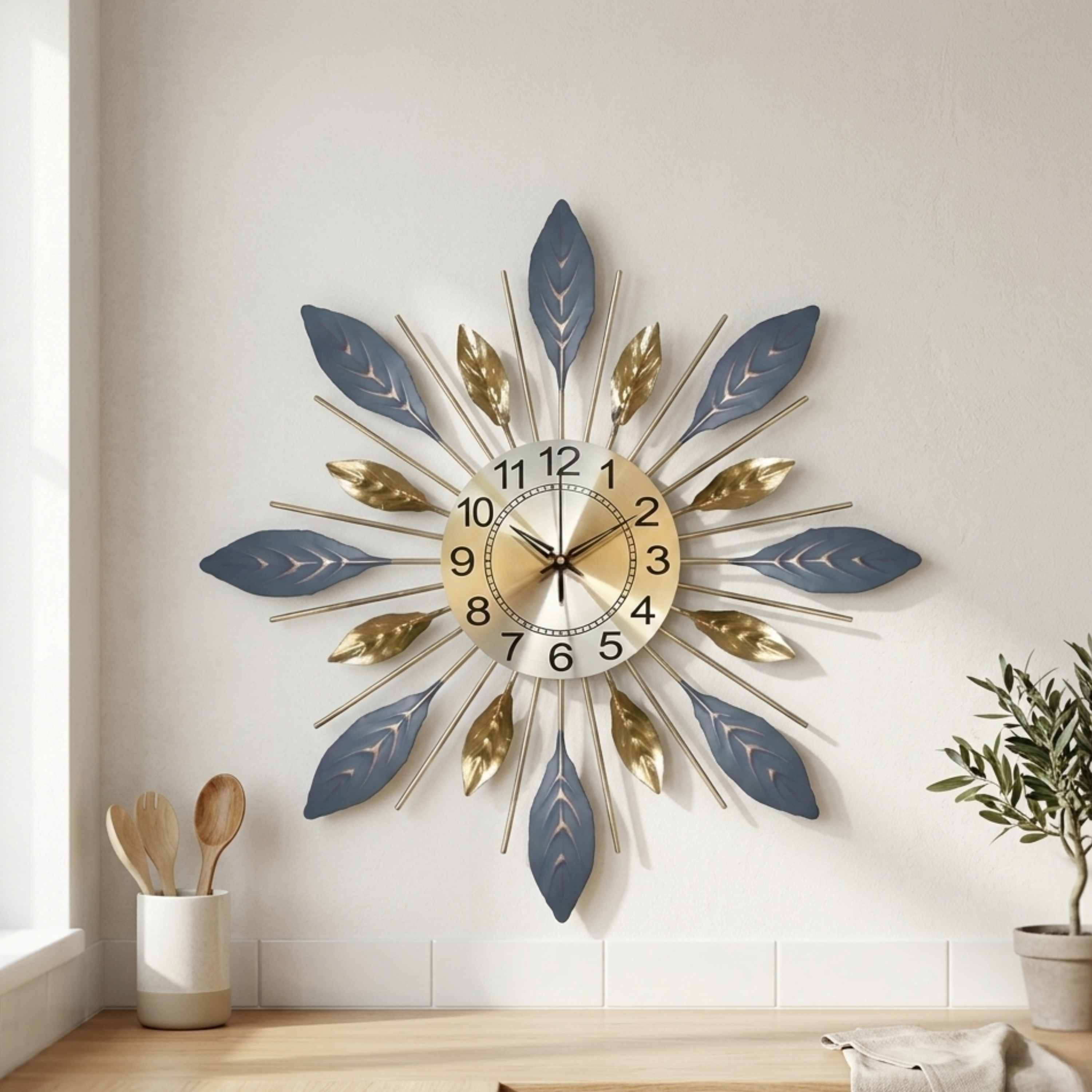Modern Metal Silent Wall Clock