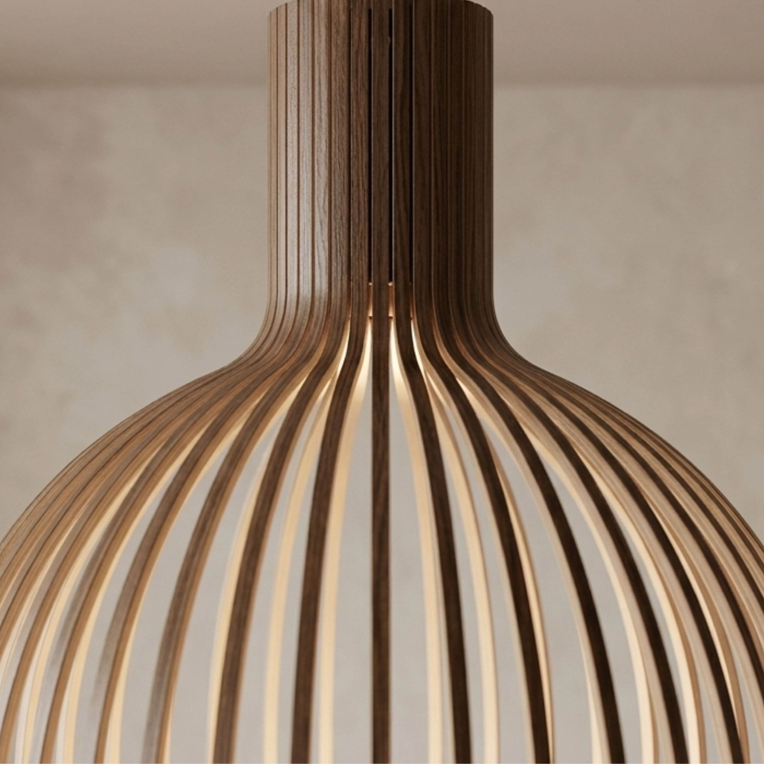 Octo 4240 Wooden Pendant Light