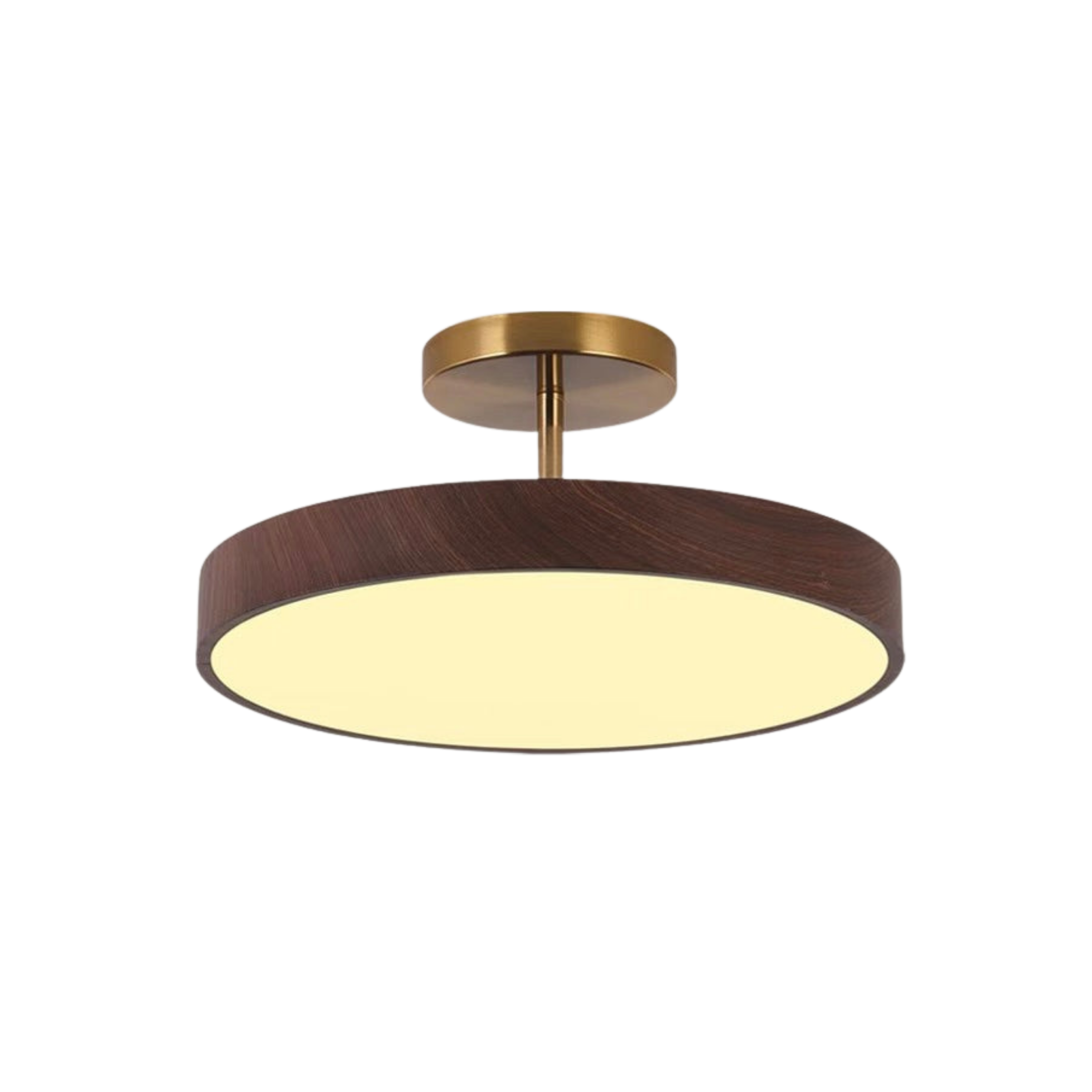 Wood Grain Round LED Ceiling Light