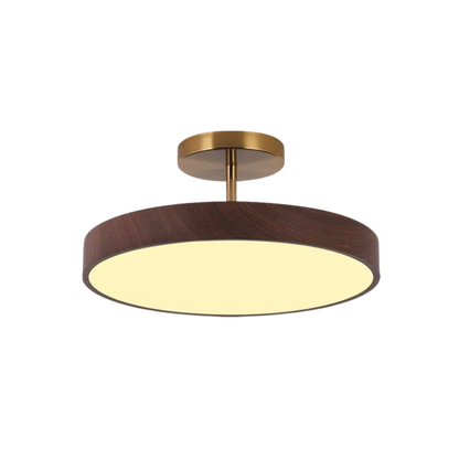 Wood Grain Round LED Ceiling Light