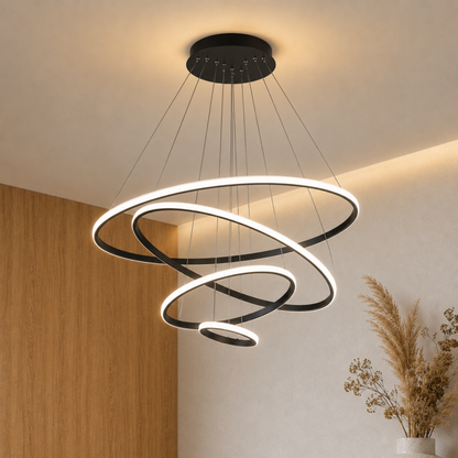 Gold Ring LED Pendant Chandelier Ceiling Light
