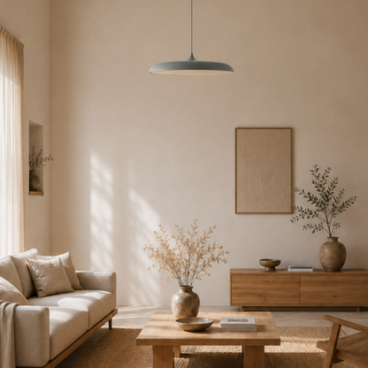 Black Slim Aluminium LED Pendant Ceiling Light