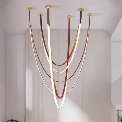 Beza Leather Belt Pendant Light