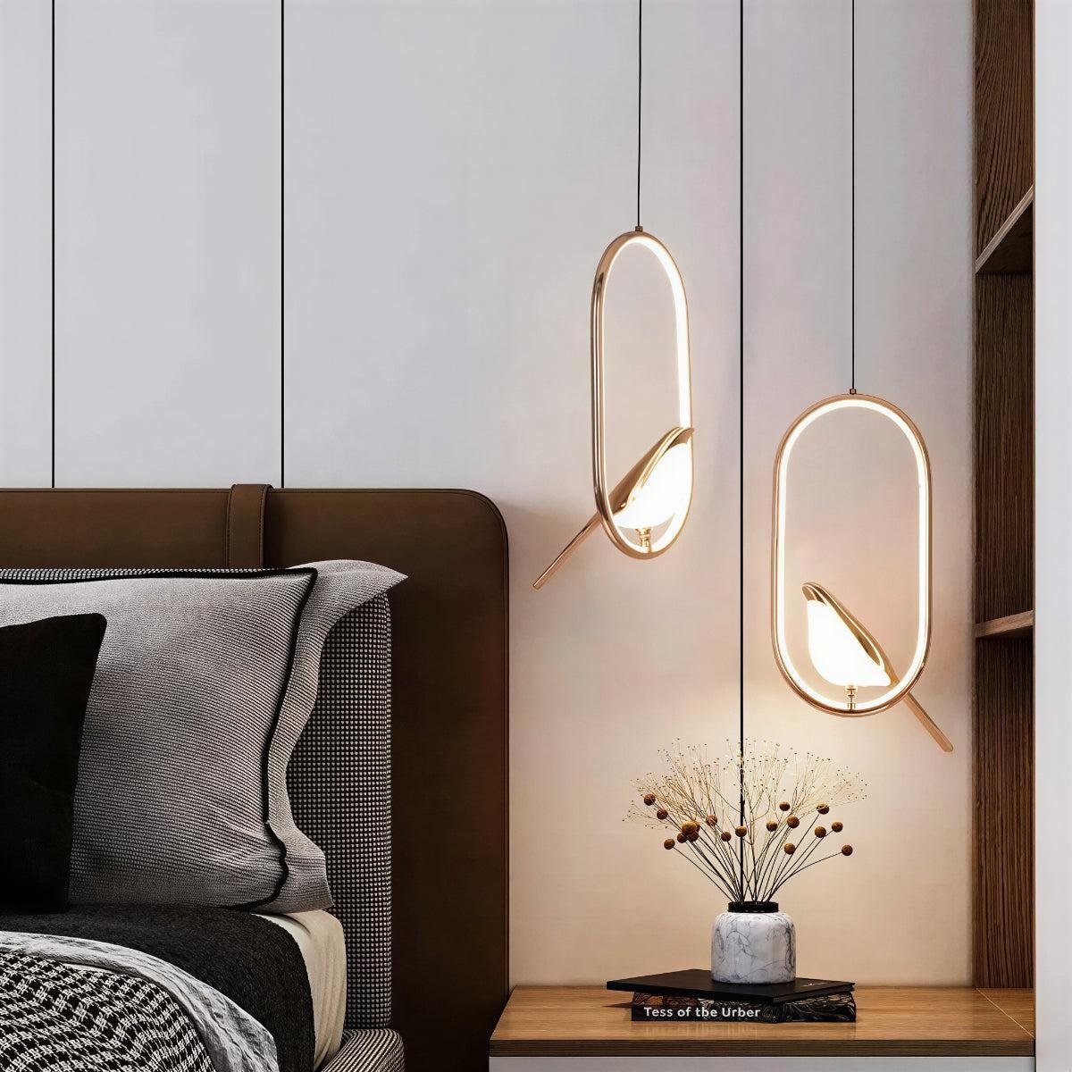 Bird Styled Hanging Pendant Light