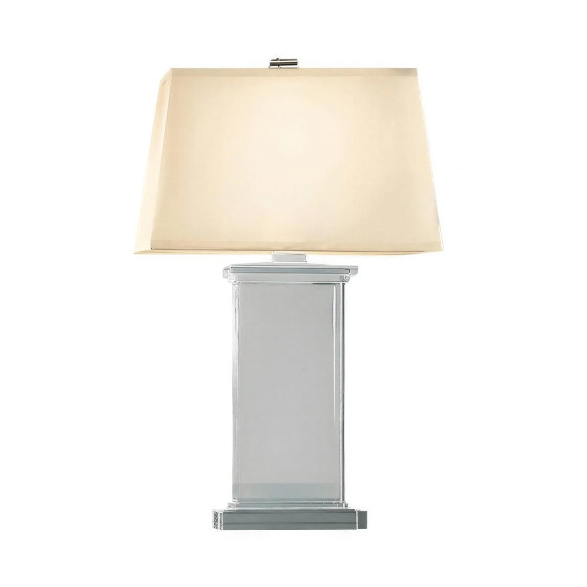Contemporary Table Lamp Featuring Rectangular Lighting Design