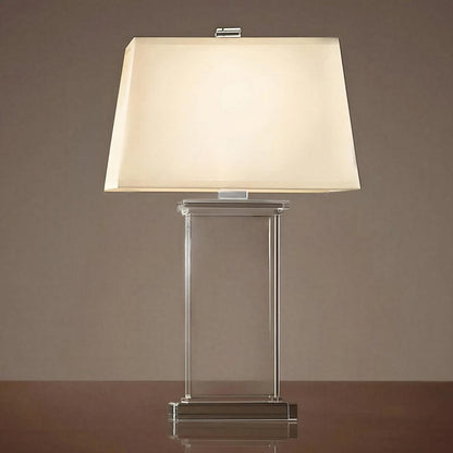 Contemporary Table Lamp Featuring Rectangular Lighting Design