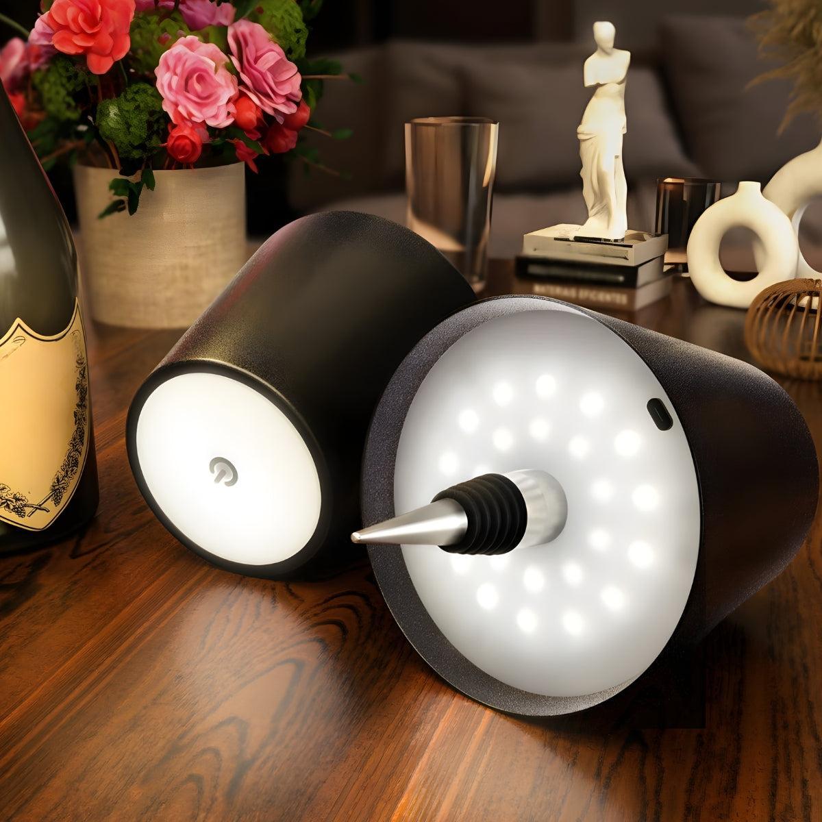 Cordless Lamp For Bottles With Battery Operated LED