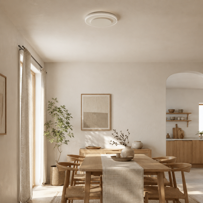 White Round LED Flush Mount Ceiling Light