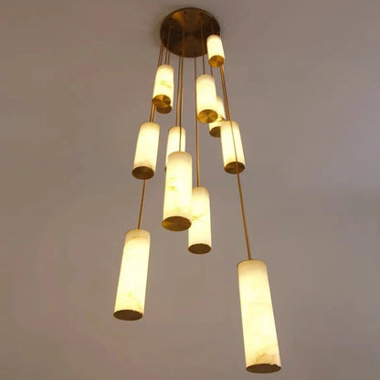 Darlen Marble Modern Staircase Chandelier