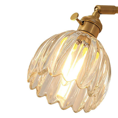 Decorative Retro Tulip Flower Styled Wall Sconce Light With Adjustable Lighting