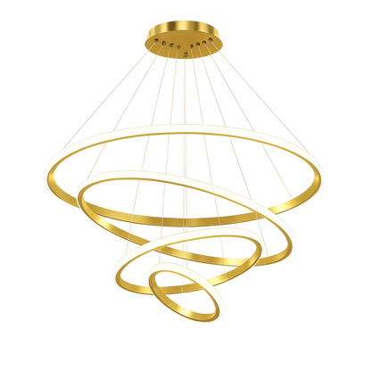 Gold Ring LED Pendant Chandelier Ceiling Light