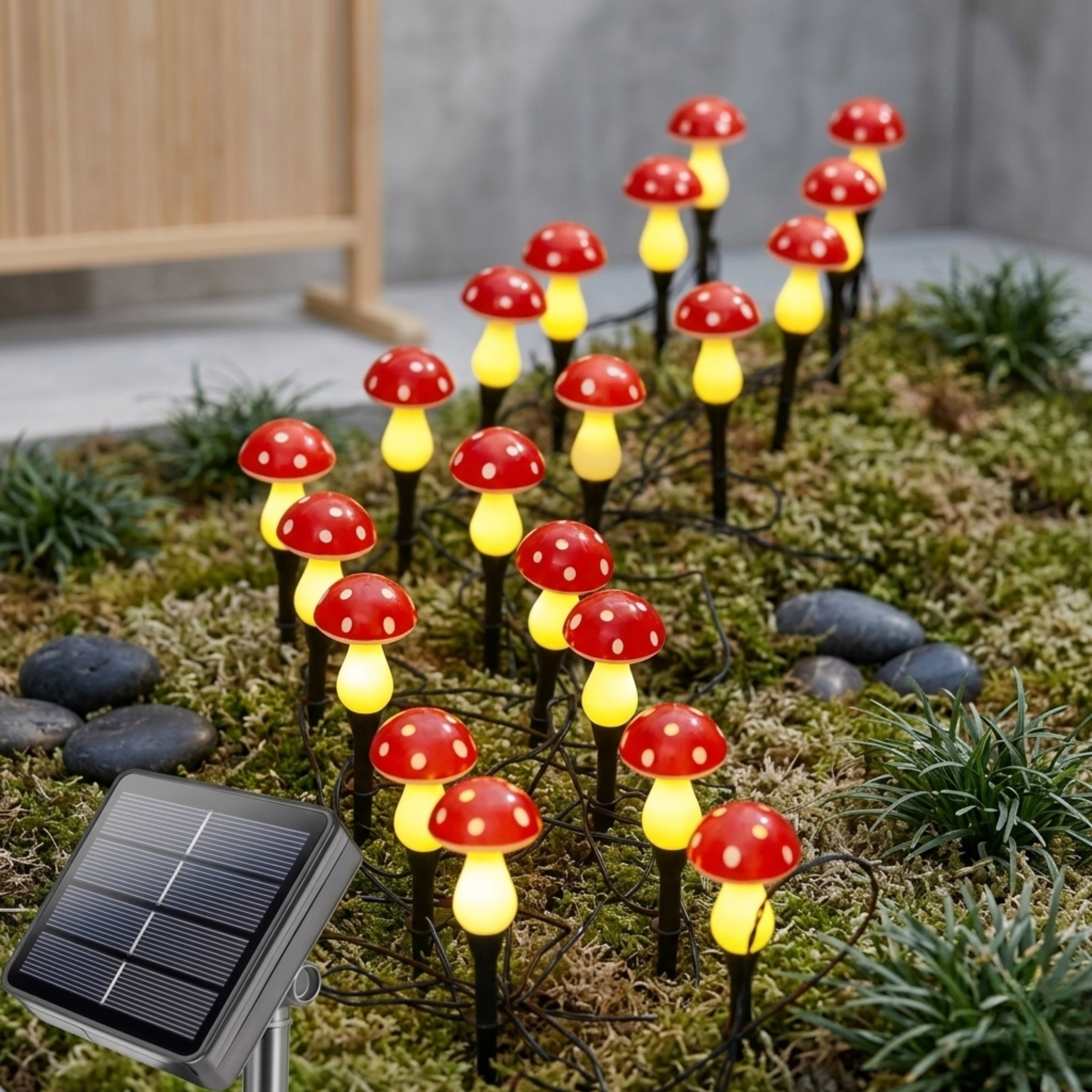 Mushroom Solar Outdoor Light