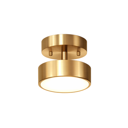 Modern Nordic Round Copper LED Ceiling Light