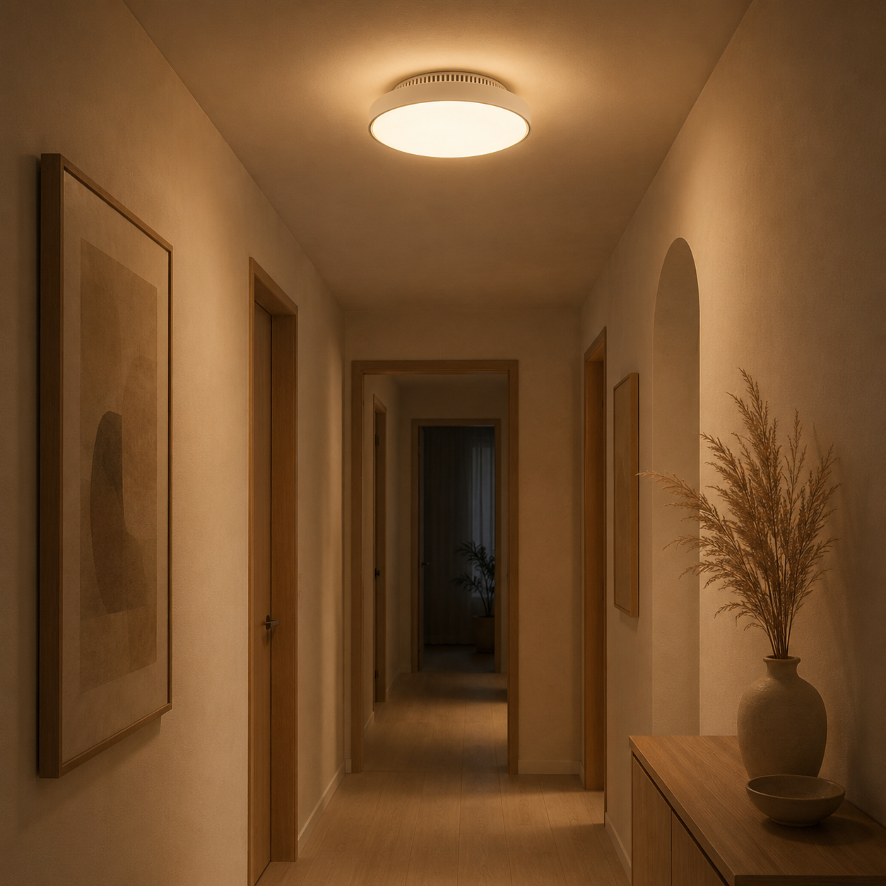 Invisible Bladeless LED Ceiling Fan Light