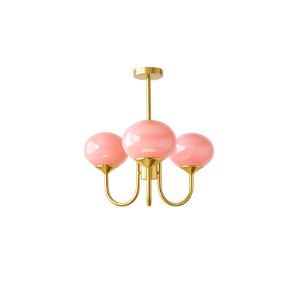 Glass Globe Chandelier Ceiling Light