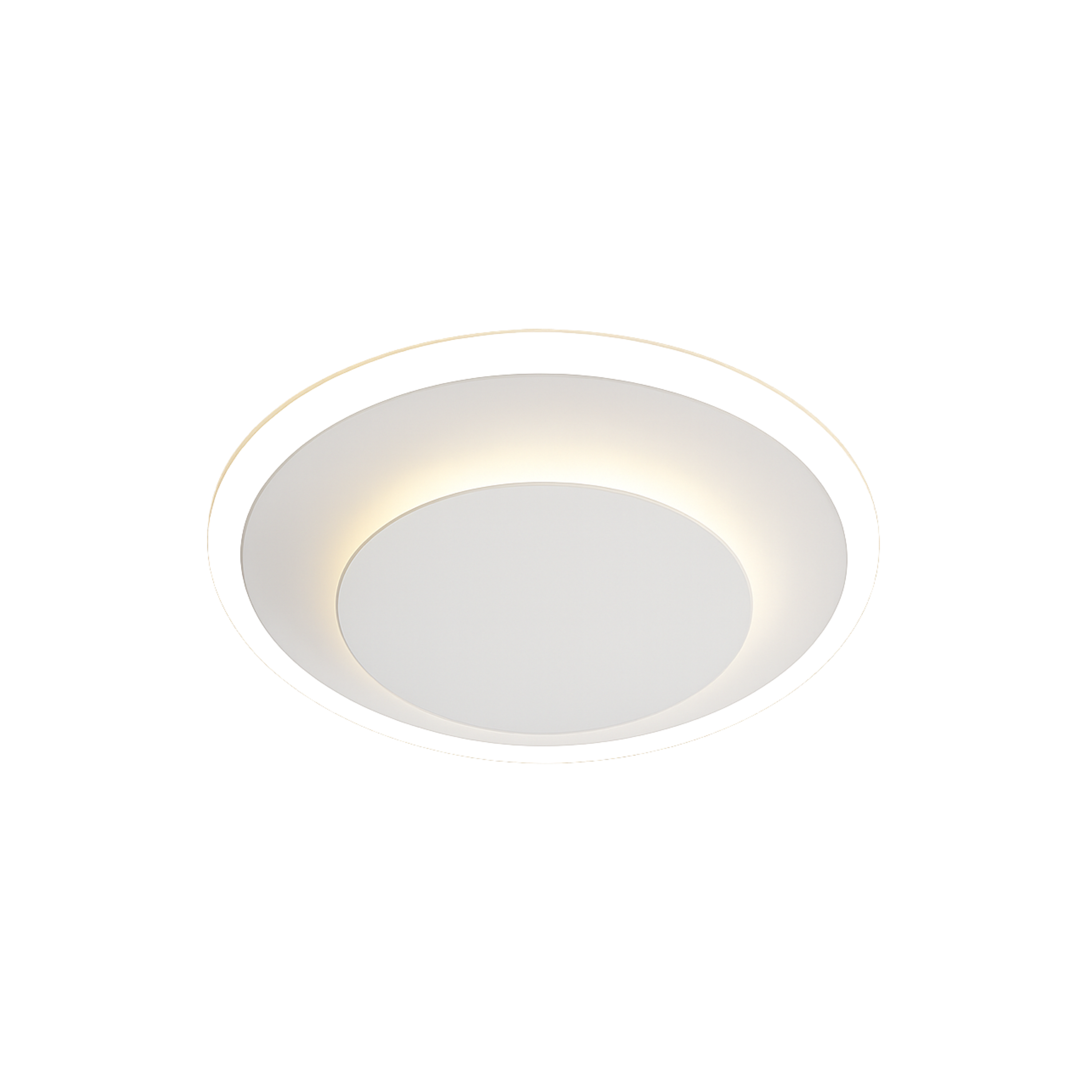 White Round LED Flush Mount Ceiling Light