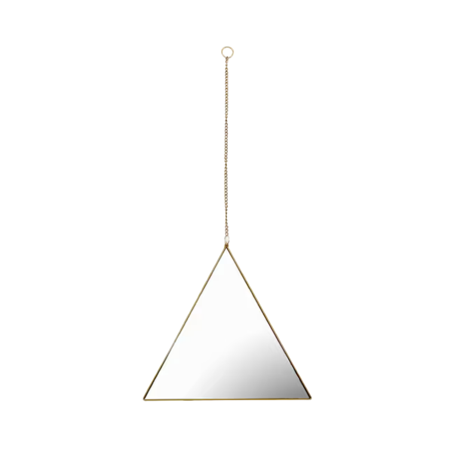 Modern Gold Triangle Mirror