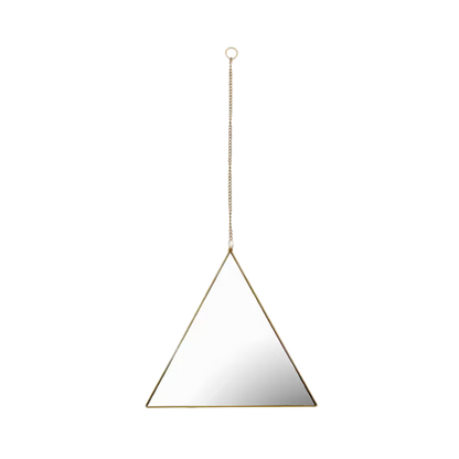 Modern Gold Triangle Mirror