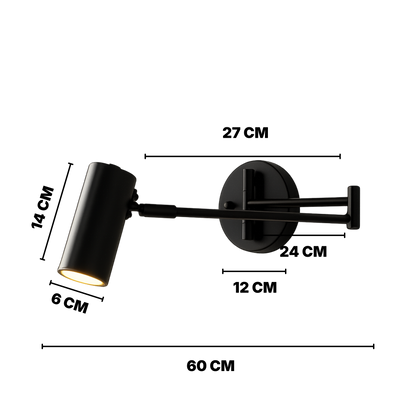 Adjustable Swing Arm Wall Light